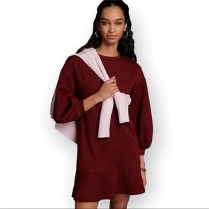Mare Mare x Anthropologie - Odila Tunic Sweater Dress - Size XS - Wine/Burgundy